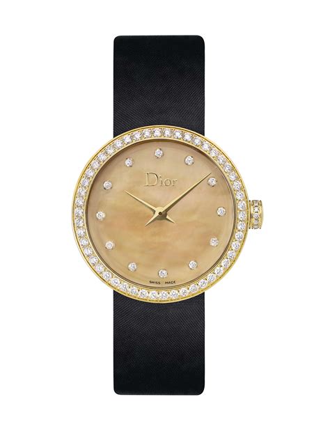 dior golden watch